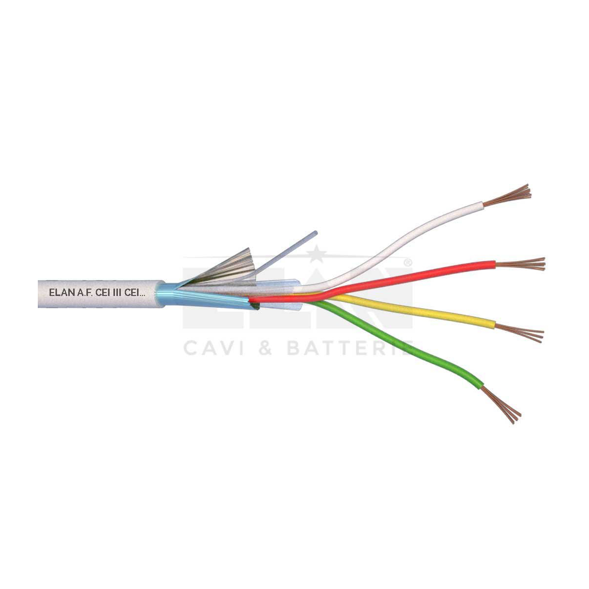 020041 - Cable apantallado Cobre 4x0.22 100M ELAN
