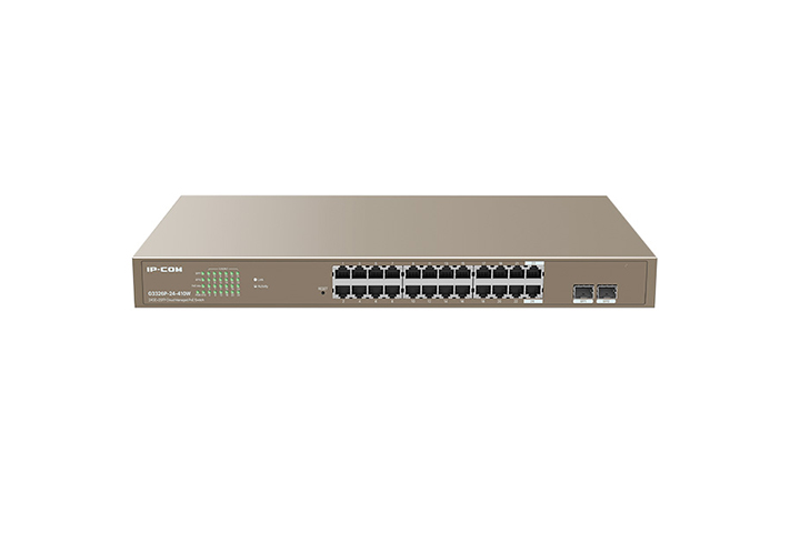 G3326P-24-410W Switch 24Px1G PoE 370W L2 Cloud +2xSFP IP-COM